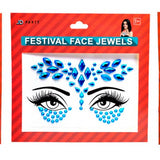 Festival Face Jewels - Blue