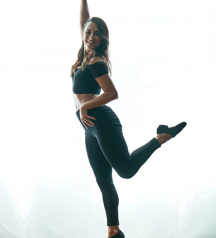 Ribbed Sweater Knit Legging dance