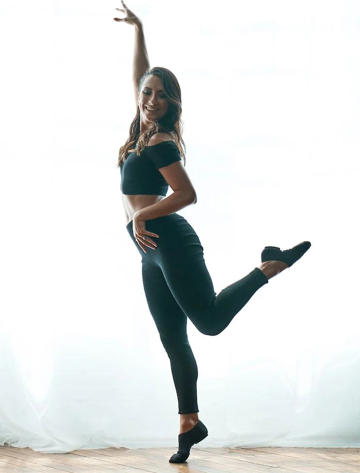Ribbed Sweater Knit Legging dance