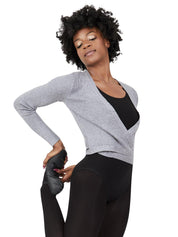 Ribbed Knit Wrap Sweater 11381W Capezio