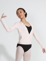 Ribbed Knit Wrap Sweater 11381W Capezio