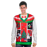 Red Christmas Sweater Top