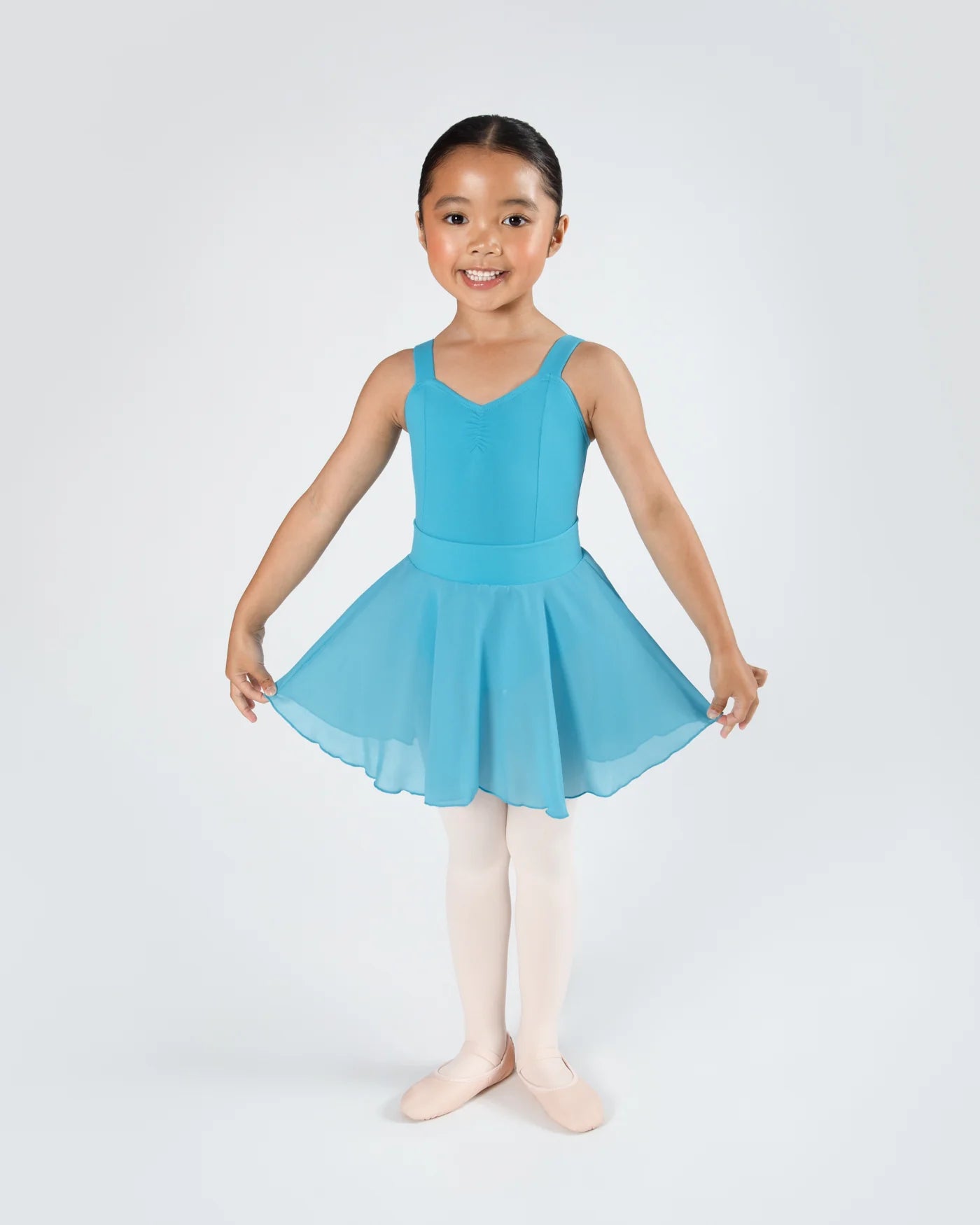 Emily Georgette Turquoise Skirt CS17G