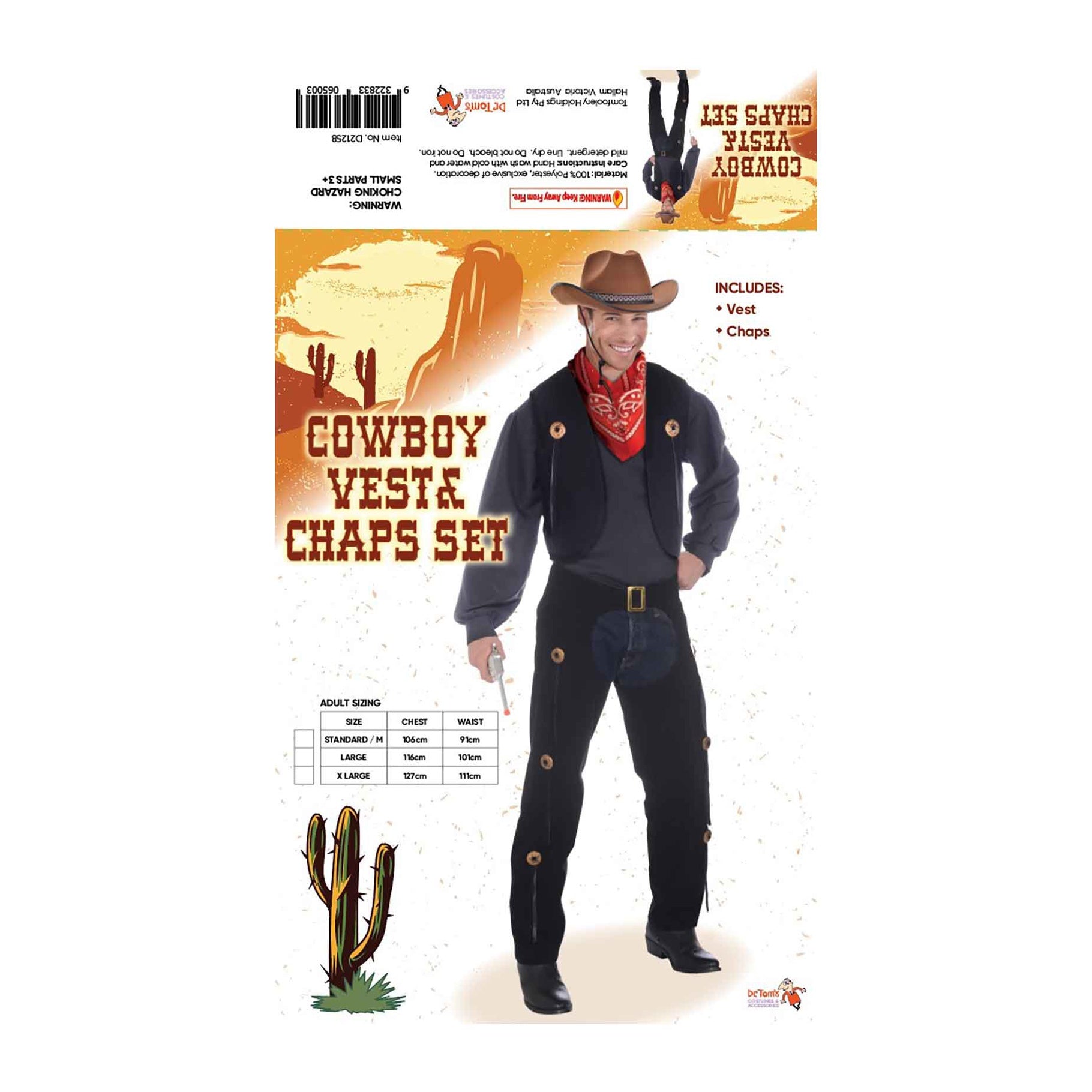 Cowboy Vest & Chaps Set