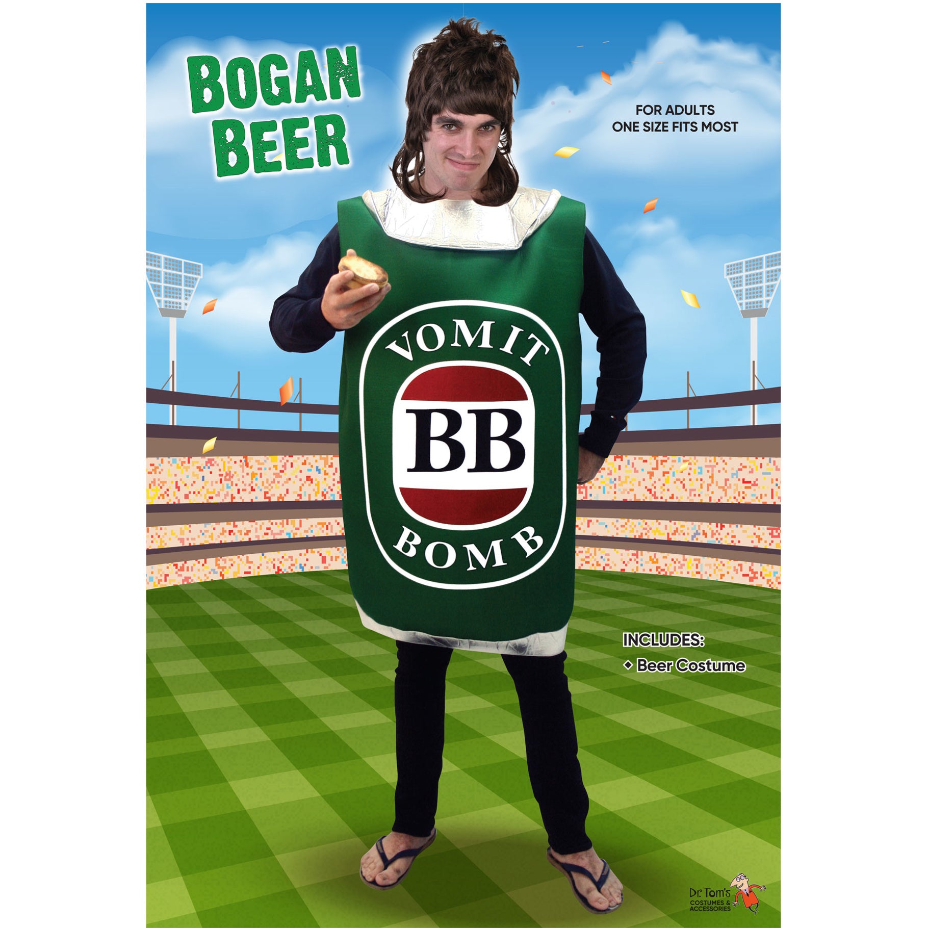 bogan beer can costume VB beer 