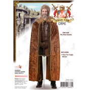 Faux Fur Cape - Brown