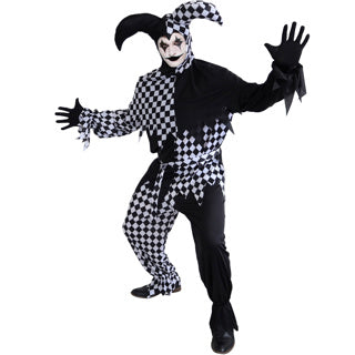 dark jester clown costume halloween 