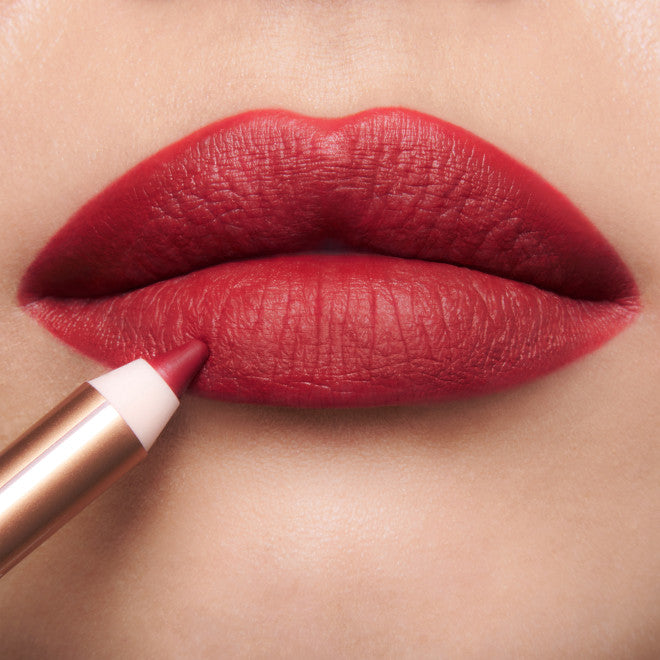 red lip liner for dancers