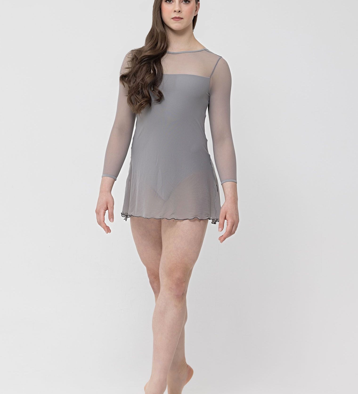  long sleeve mesh dress studio 7 dancewear lyrical costume