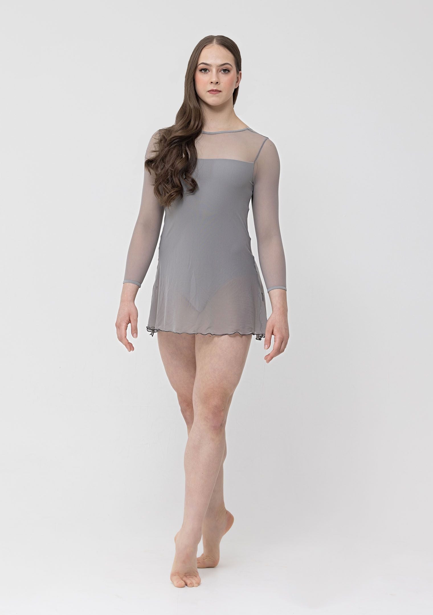  long sleeve mesh dress studio 7 dancewear lyrical costume