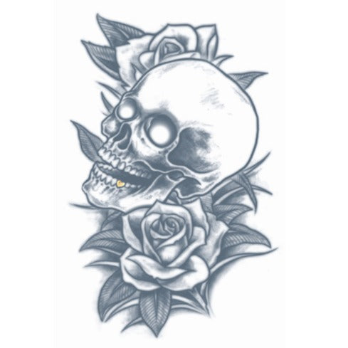 Tattoo - Skull & Roses