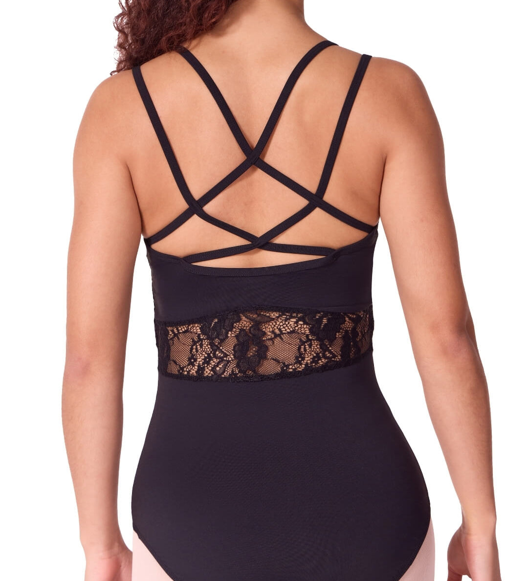 capezio lace camilsole leotard black lace