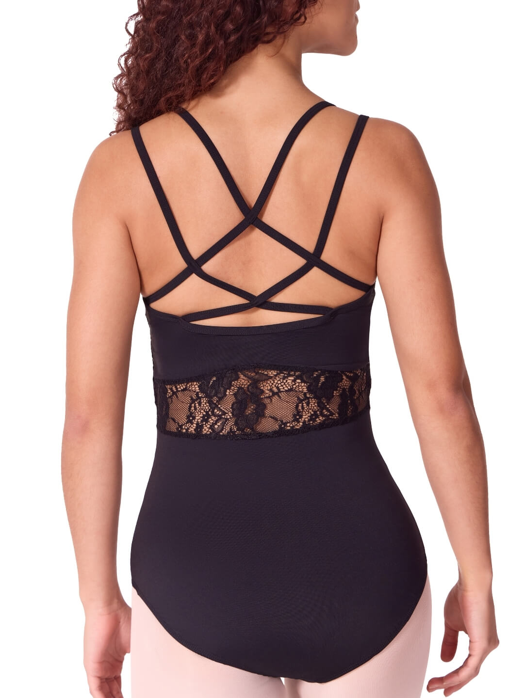 capezio lace camilsole leotard black lace