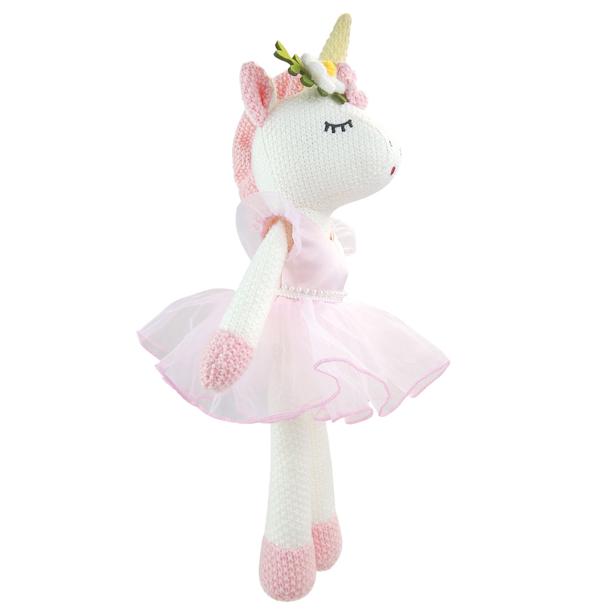 Eunice the Unicorn Pink Dress plush toy