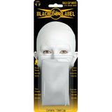 Black Label Bald Cap - White