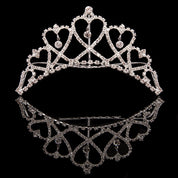 medium heart tiara gold or silver 