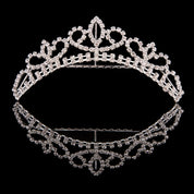 silver crystal tiara