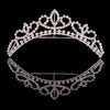 silver crystal tiara