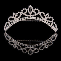 silver crystal tiara