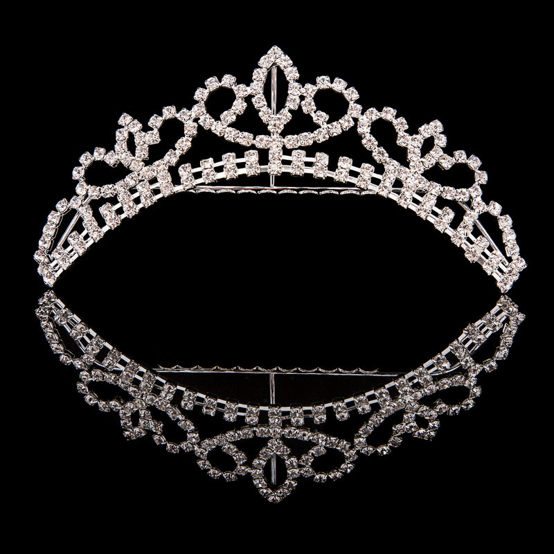silver crystal tiara