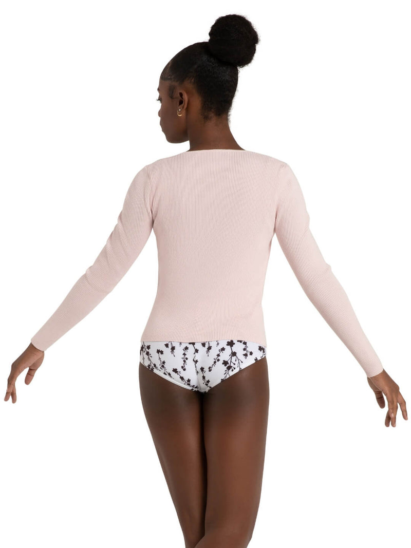 Harmonie Wellness Wrap Sweater - Pink