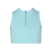 Kity Zip Crop Top - Mystique Mint