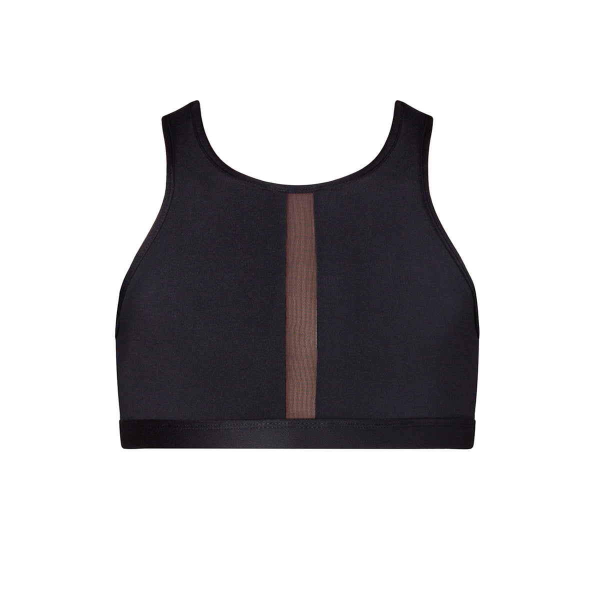 Tate Panelled Crop Top - Black Energetiks Dancewear