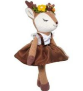 Flora Knitted Fawn ballerina deer