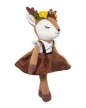 Flora Knitted Fawn ballerina deer