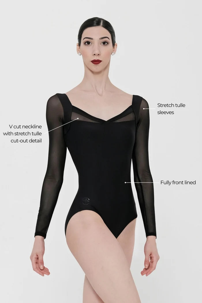 Lavande Long Sleeve Leotard