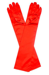 Long Satin Gloves - All Colors