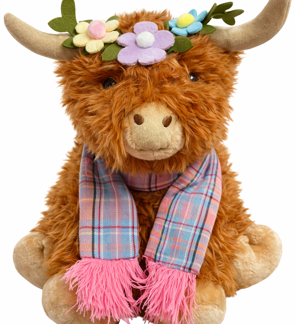 Harriet the highland cow plush toy 25cm