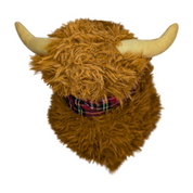 Hamish the Highland Cow Tan with Red Scarf 25cm