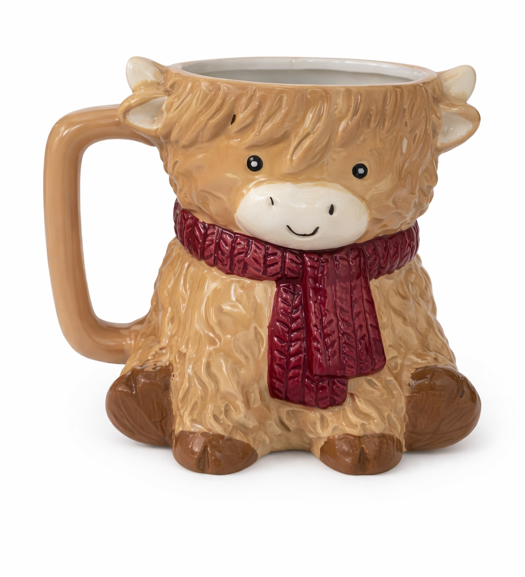 highland cow mug