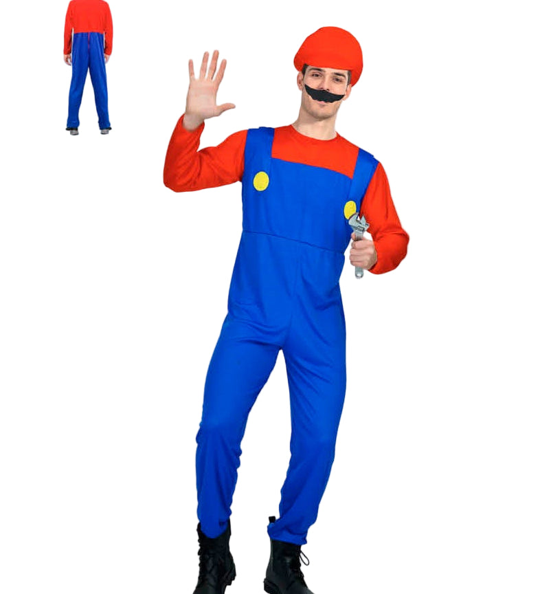 mario luigi adult costume characters video games duo mens footy silly sunday mad monday muck up day fancy dress up