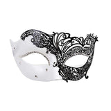 White/Black Filigree Eye Mask