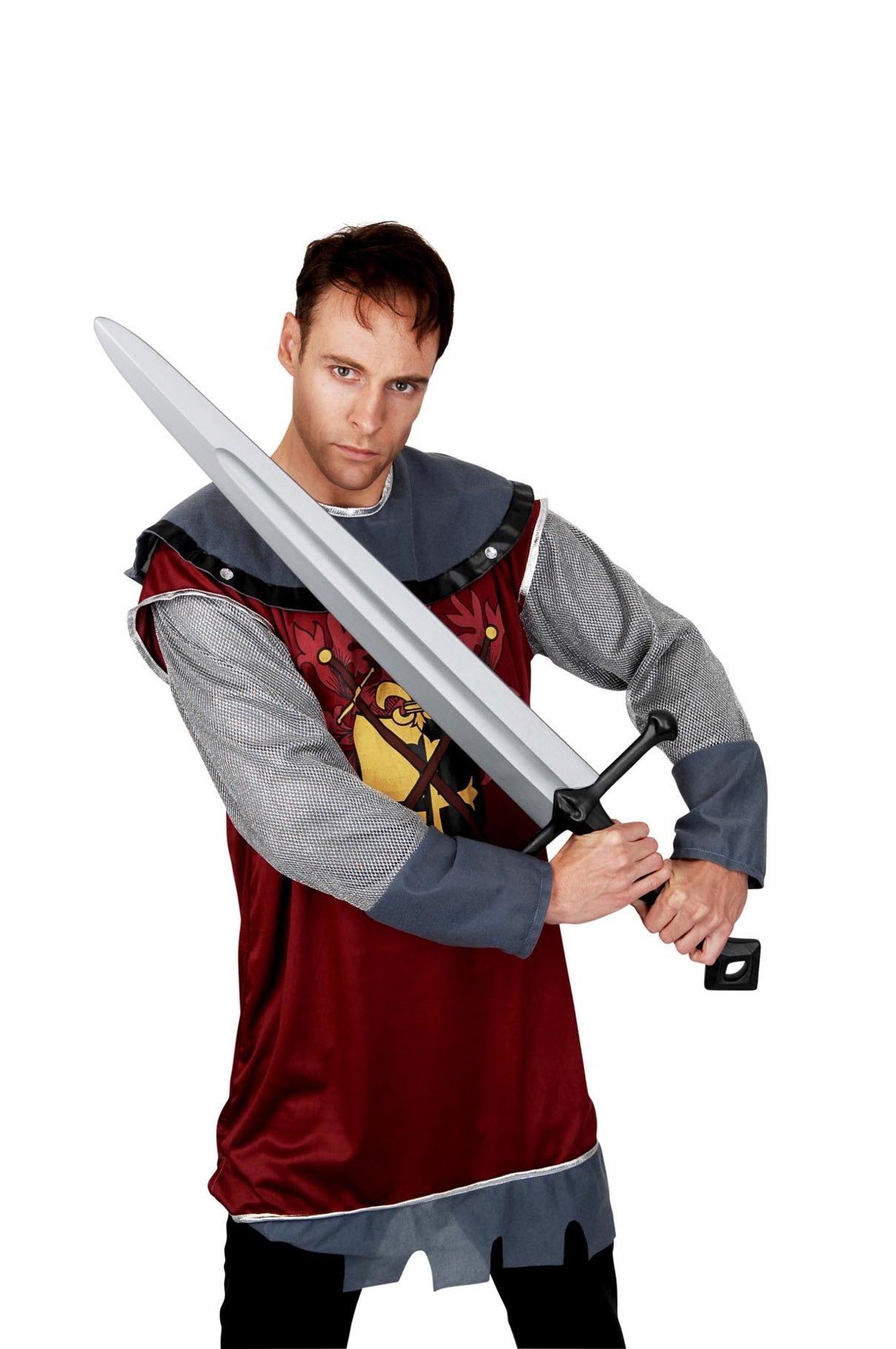 Medieval Sword with Black Handle - 100cm