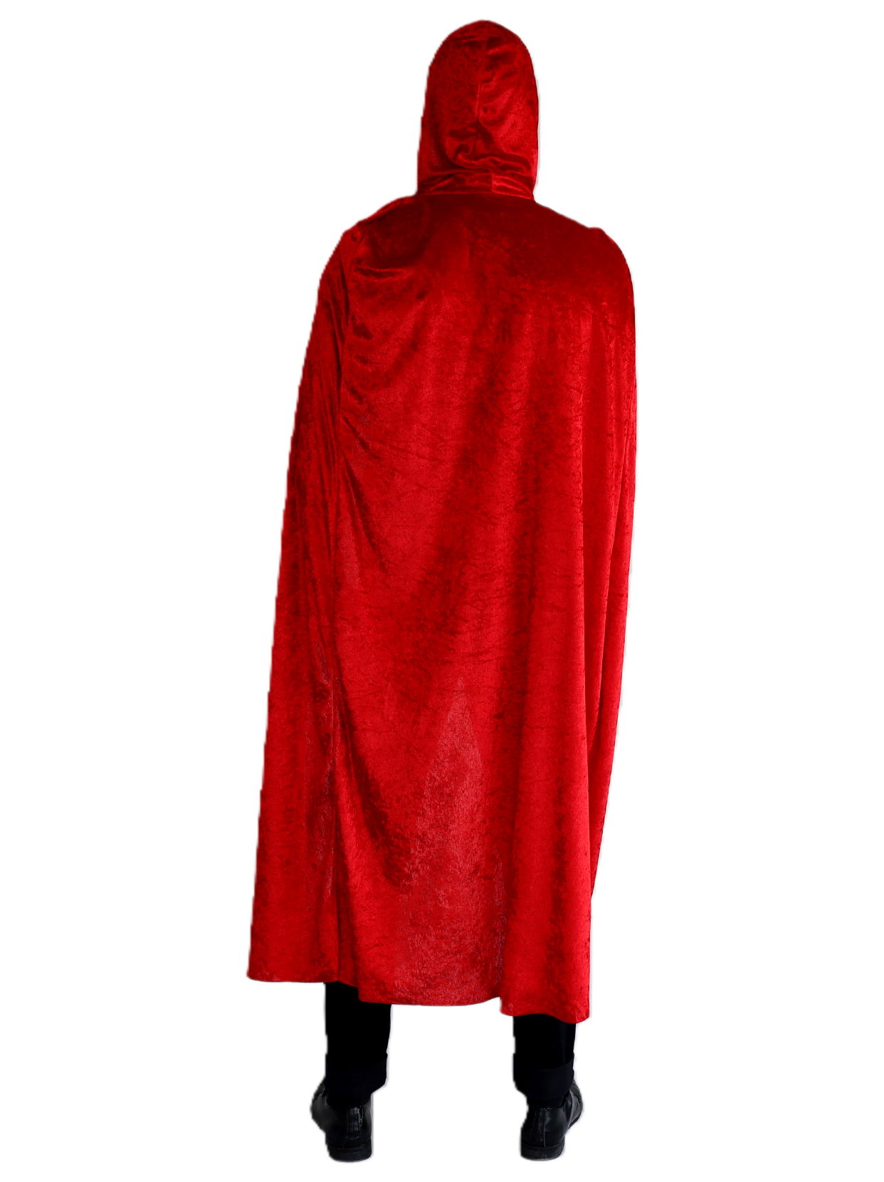 Red Velvet Cape with Hood