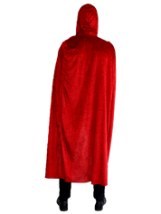 Red Velvet Cape with Hood