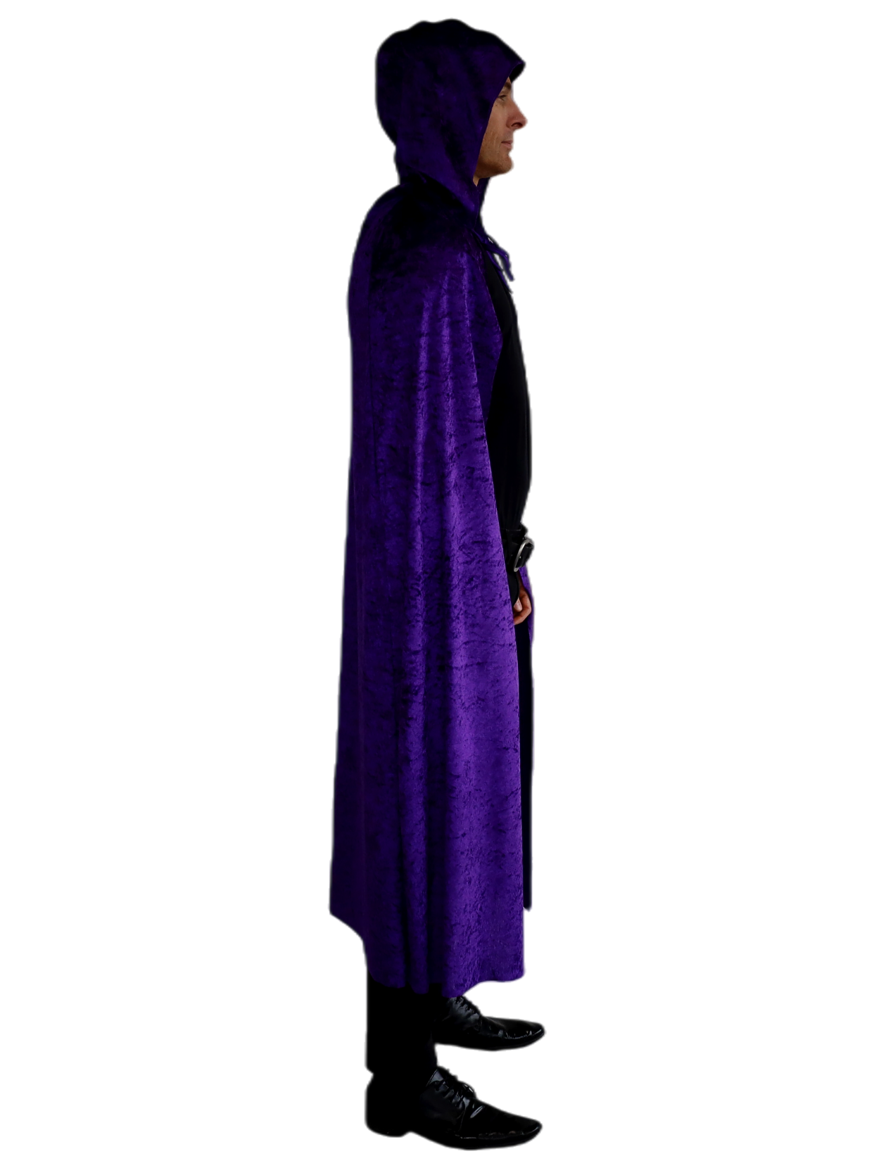 Velvet Cape with Hood - Purple