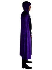 Velvet Cape with Hood - Purple