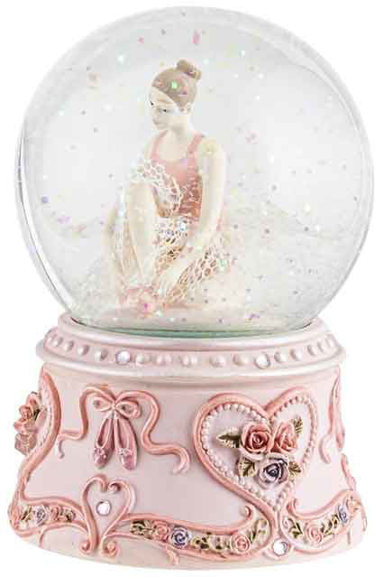 ballerina musical snowglobe 