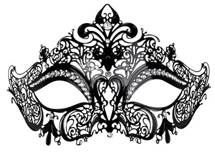 black metal lace mask 