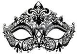 Provence Metal Eye Mask with Clear Jewels