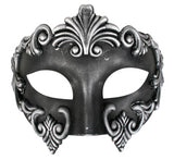 Lorenzo Silver & Black Eye Mask