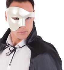 maestro shiny cream masquerade mask phantom of the opera