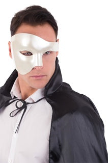 maestro shiny cream masquerade mask phantom of the opera