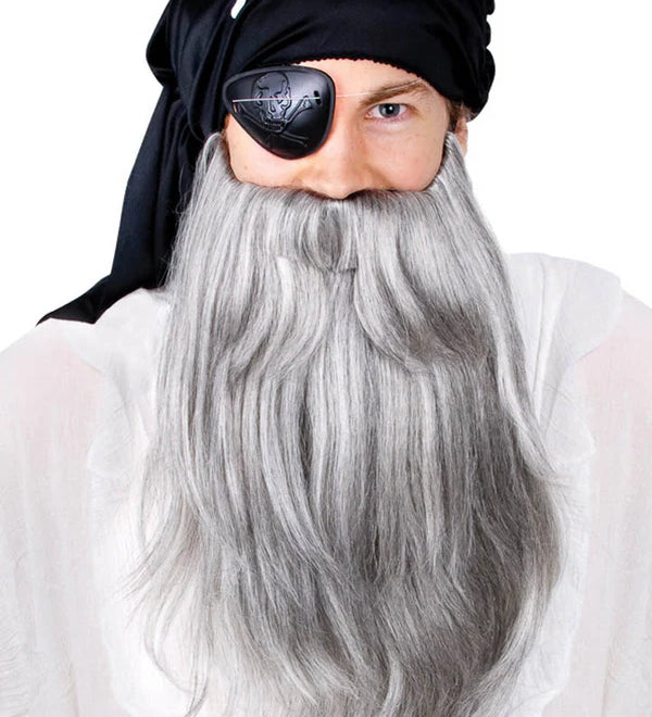 Pirate Beard & Mo Jumbo Set Grey