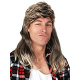 Billy Brown/Blonde Mullet Wig