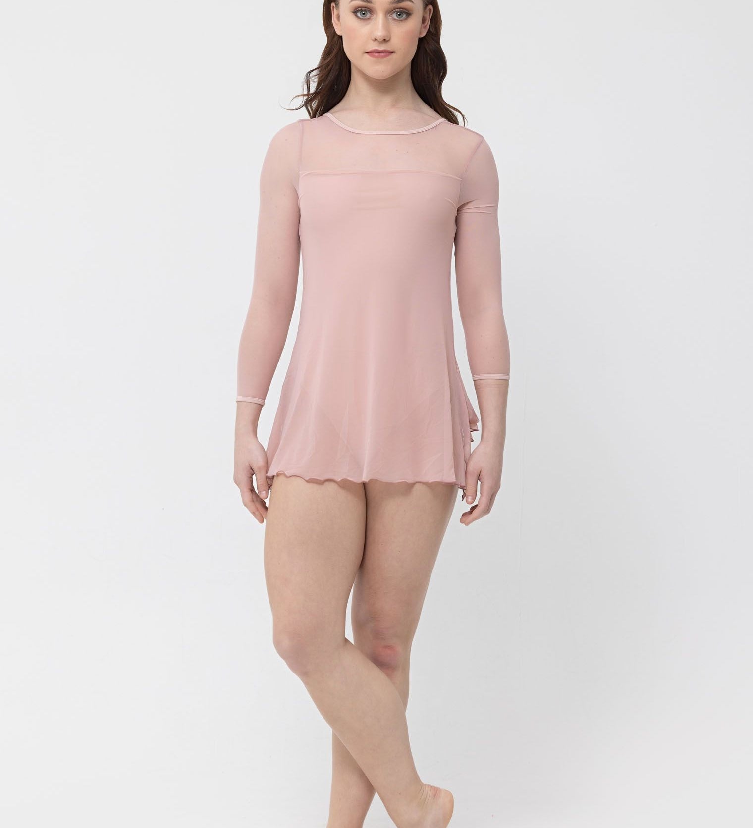  long sleeve mesh dress studio 7 dancewear lyrical costume
